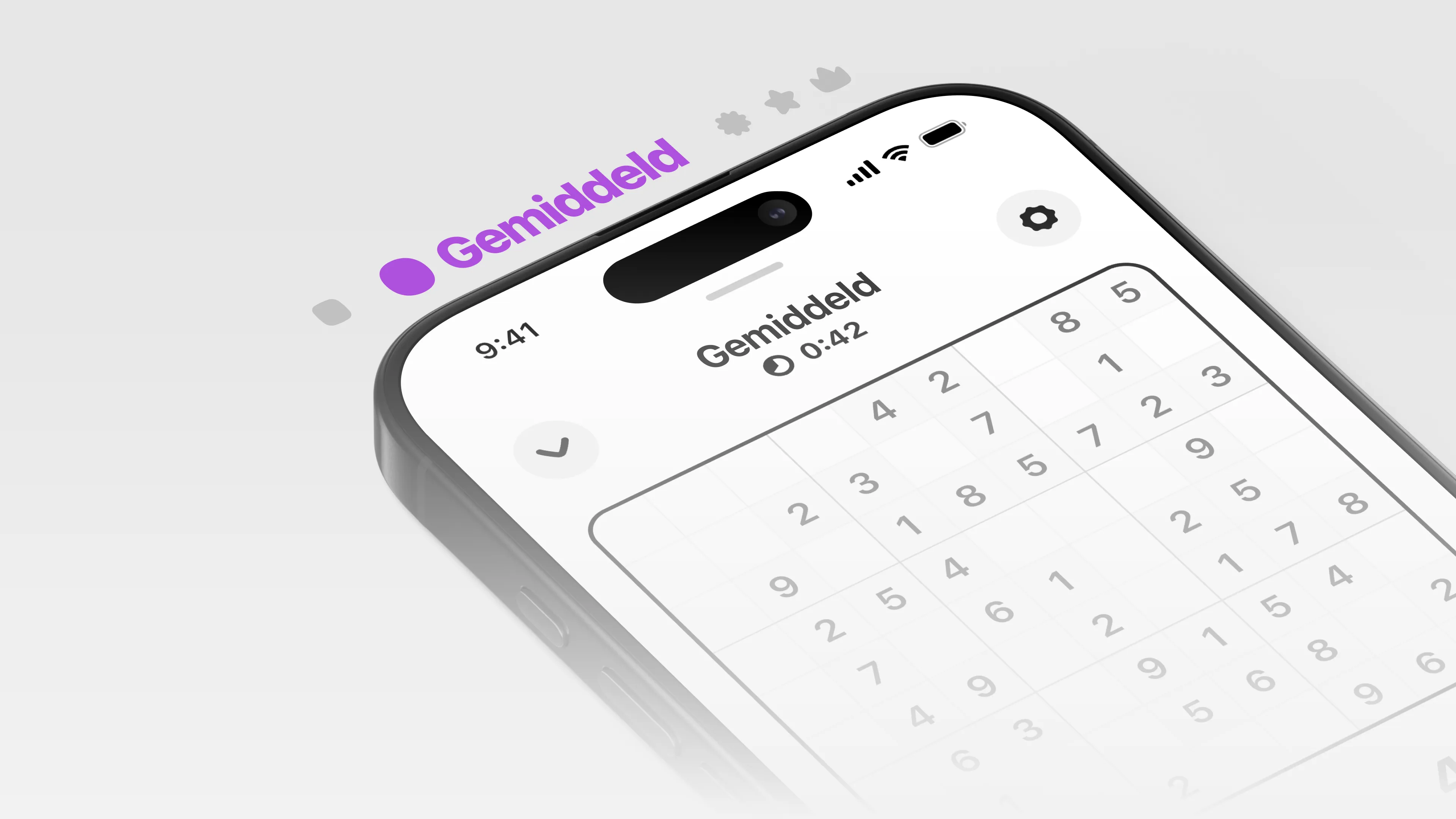 Gemiddelde Sudoku's puzzel voorbeeld